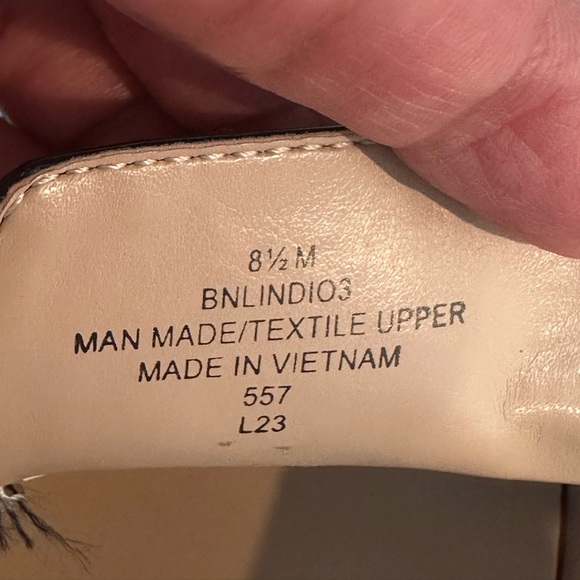 Bandolino Women's Lindio Bow Slip-On Tailored Loafers - Navy Patent Size 8.5M - Picture 11 of 12